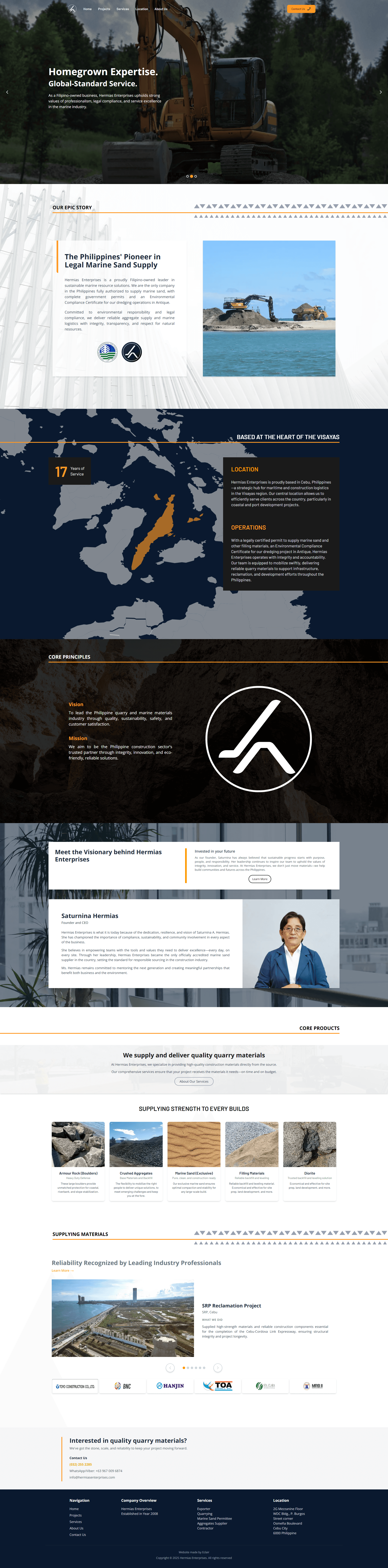 Hermias Enterprises website screenshot